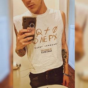 Unisex Modified Sherry Cut Off Shirt / Crop Top